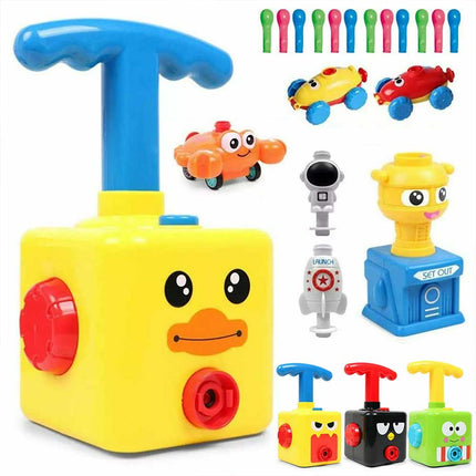 Inertia Balloon Powered Car Balloon Launcher Toy Kid Creative Science Experiment