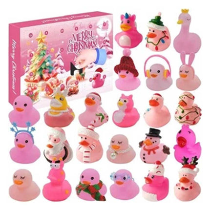 Christmas Countdown Calendar Pink Duckling Daily Surprise Blind Box Christmas Arrival Calendar