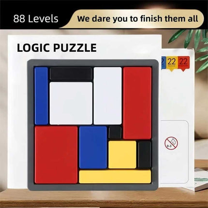 88-Challenge Logic Puzzle Brain Teaser Game for Kids & Adults (4 Difficulty Levels)