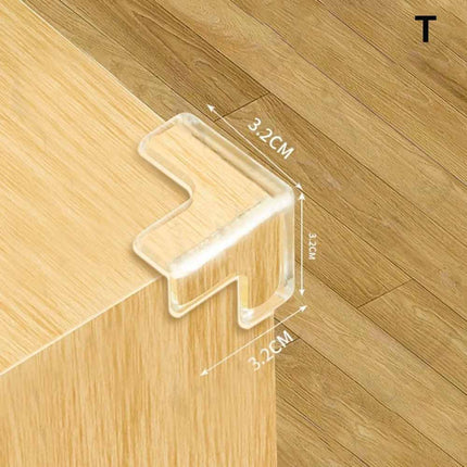 10Pcs Clear Rubber Furniture Corner Guards Table Edge Baby Safety Protectors