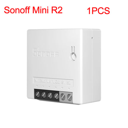 Sonoff Mini R2 Wifi Smart Switch 2 Way Modules eWeLink APP DIY Work with Alexa