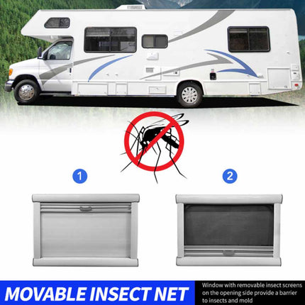 RV Caravan Push Out Window Lock Handle with Strut Fitting 350×600mm