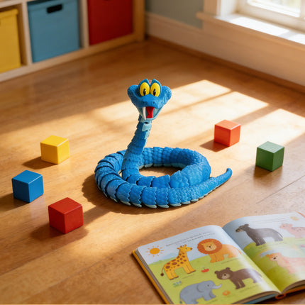 45CM 3D Printed Snake Sipper Action Figure, Collectible Character Toy, Kids Gift, Functional Sipper Figurine