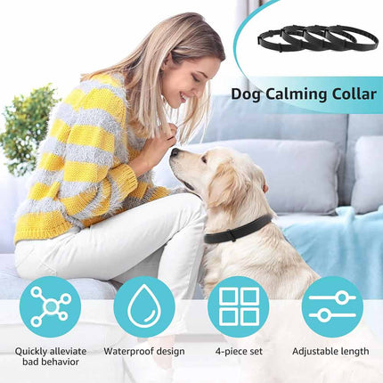 Calming Collar for Dogs/Cats 4 Packs Pet Pheromone Collars Dog Cat Calming Collar