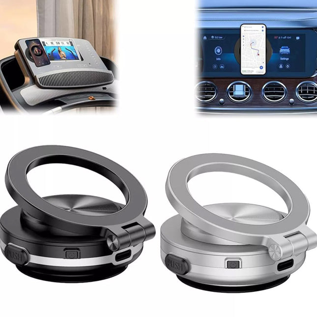 Car Mount Mobile Phone Magnetic Vacuum Adsorption Holder,Suction Cup Phone Mount