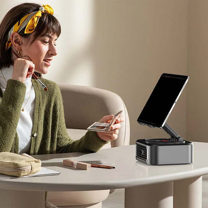 Adjustable Phone & Tablet Stand with Built-in Bluetooth Speaker