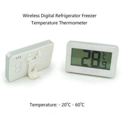 Digital Fridge / Freezer Thermometer -- Waterproof, LCD, Wireless & Hanging Hook