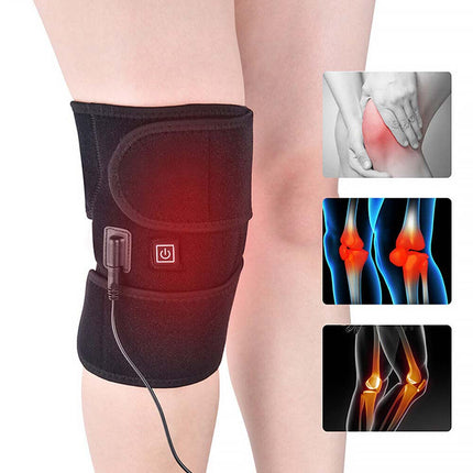 USB Heated Knee Pad Electric Knee Winter Keep Knee Warm Arthritis Pain Relief