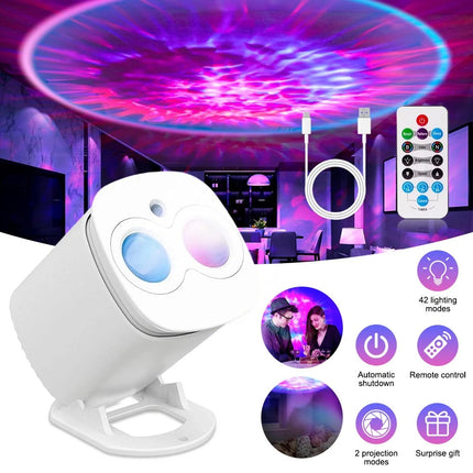Smart Nebula Galaxy Projector LED Star Night Light - Ceiling & Wall Projection Lamp for Bedroom Decor
