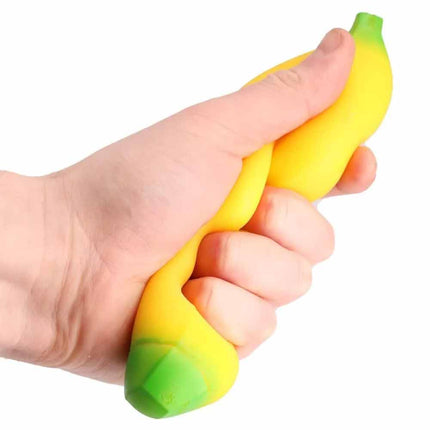 2PCS BANANA STRESS TOY SQUISHY Squeeze Ball Relief Kids Gift opp