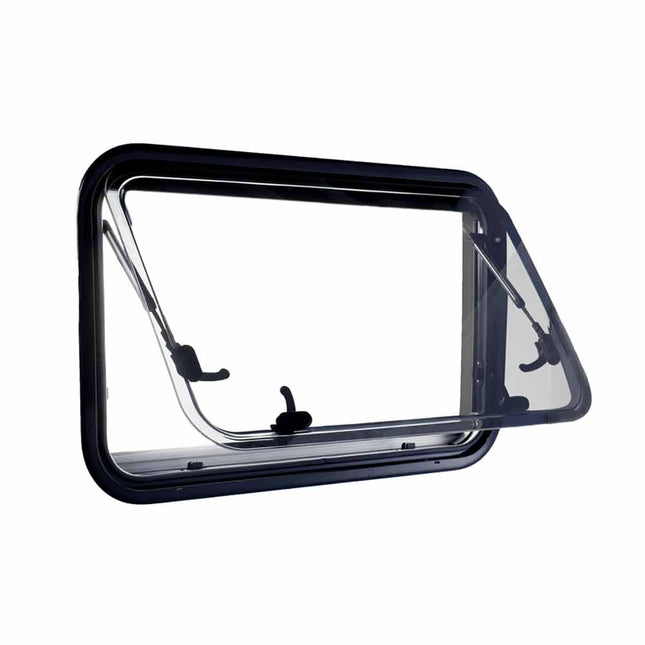 RV caravan 500*450mm push out window locking handle with strut attachment