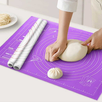 Large Silicone Baking Mat – Non-Stick Pastry Mat for Kneading, Rolling Dough & Fondant Cake Making