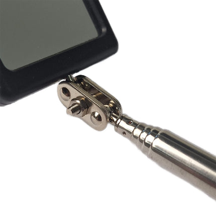 Telescopic Light Inspection Mirror 2 Bright LED Grip Extends 29-87cm Rotating