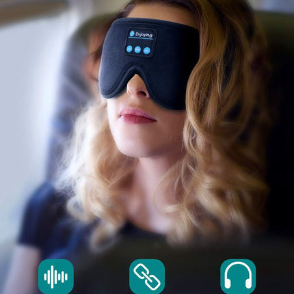 Wireless Bluetooth 5.0 Stereo Eye Mask Headphones Earphone Sleep Music Eye Mask