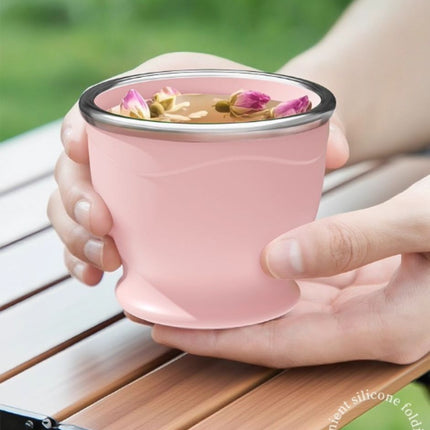 Portable Collapsible Silicone Travel Cup for Camping Outdoor Use