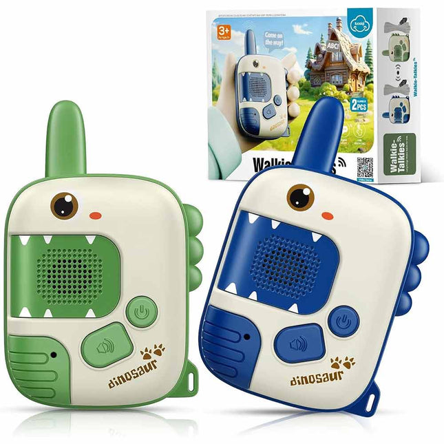 Dinosaur Kids Walkie Talkie Toy for 3-9 Year Old Boys Girls Outdoor Camping Gift