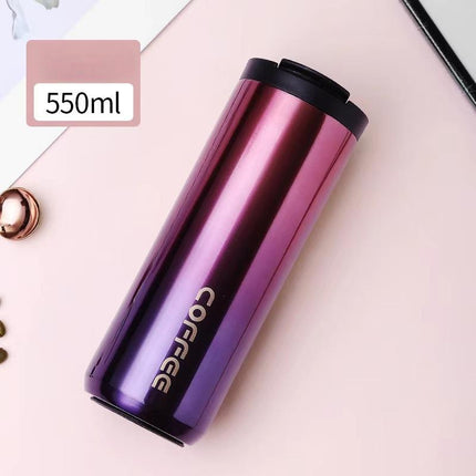 550ml Thermal Travel Coffee Mug Cup Hot Warm Insulated Drinks Thermal Thermos Flask