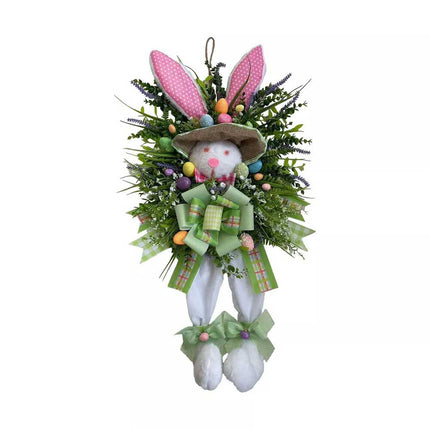 Easter Bunny Rabbit Wreath Decor Front door Party Decor Wedding Decor Spring