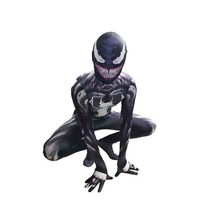 Kids Venom Costume Jumpsuit Boy Spiderman Superhero Cosplay Party Birthday Gift