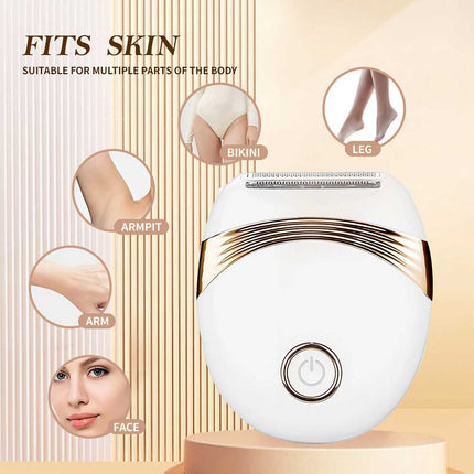 3 in 1 Rechargeable Painless Wet&Dry Lady Body Shaver Mini Women Electric Razor