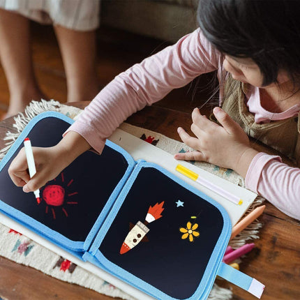 Kids Magic Drawing Painting Book Children DIY Coloring Board With Water Chalk
