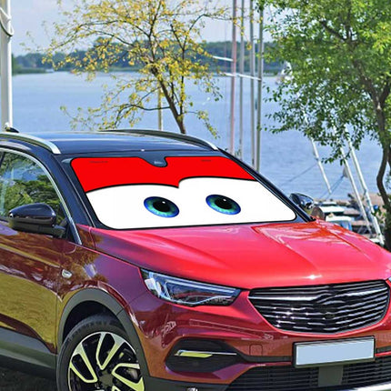 Car Windshield Sun Shade Cartoon Eye Visor SUV Auto Front Window Shield Cover