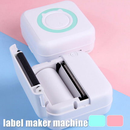 Mini Bluetooth Inkless Thermal Printer, Portable Photo & Label Maker with Paper Rolls
