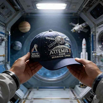 Artemis II Lunar Mission Commemorative Hat, 2026 Back to the Moon Space Cap