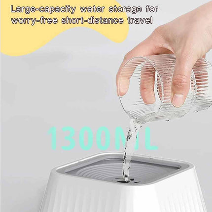 1.5L Anti Slip Dog Water Bowl Non Spill Splash Proof Travel Pet Bowl for Vehicle