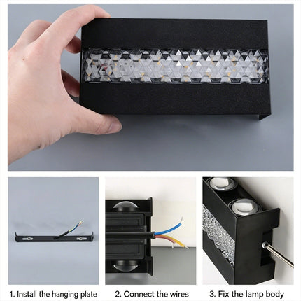 IP65 Waterproof LED Wall Light, 10W Modern Up/Down Sconce for Indoor Outdoor Use