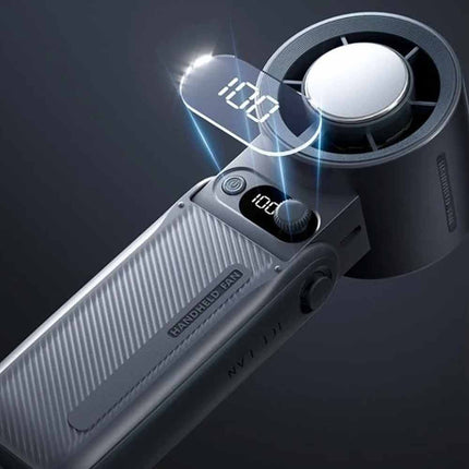 Handheld Turbo Cooling Fan USB Rechargeable 6000mAh Portable Fan Adjustable Airflow