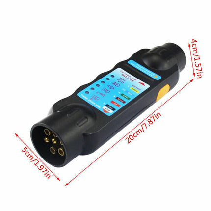 7 Pin Towing Trailer Tow Bar Caravan Light Wiring Circuit Tester Plug Socket
