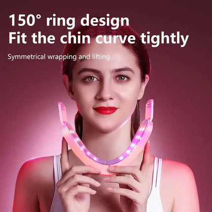 V-Face Shape Massager Skin Neck Lift Slim Double-Chin Removal LED Photon Therapy