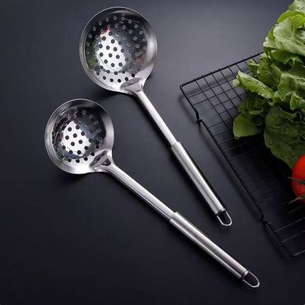 10PCS Stainless Steel Cookware Set with Cooking Utensils & Serving Spoons