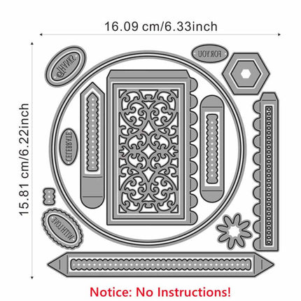 Gift Box Metal Cutting Dies DIY Embossing Die Stencil Scrapbooking Paper Crafts