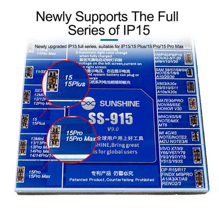 SUNSHINE SS-915 V9.0 IP Android Battery Activation Charging Board for 6G-15ProMa