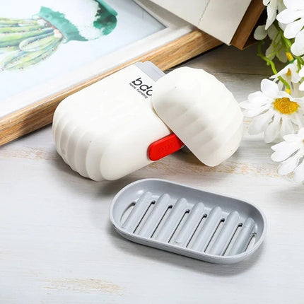 Travel Waterproof Soap Box with Lid, Portable Soap Holder Container