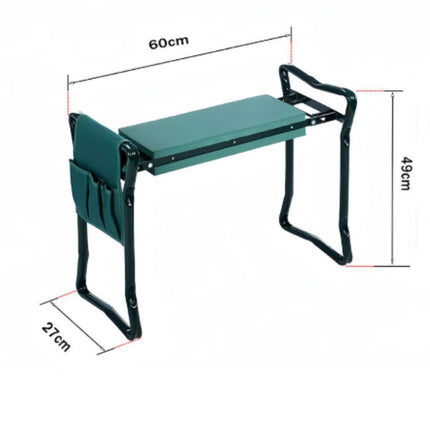 Foldable Garden Kneeling Stool with Detachable Tool Bag Multifunctional Yard Work Seat