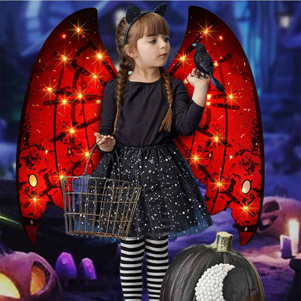 Fairy Wings with LED Lights Moving Butterfly Wings with Music for Girls Women