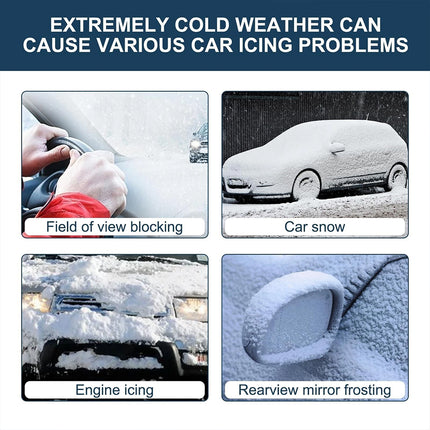 2PCS Electromagnetic Car Deicer, Molecular Anti-Snow Removal Tool, Winter Snow Removal Accessory