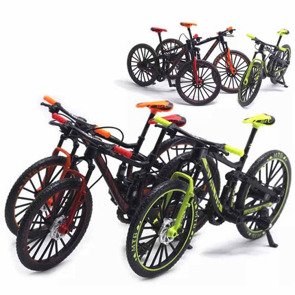 1:10 Mini Mountain Bike Model Diecast Metal Finger Bicycle Racing Toy Collection