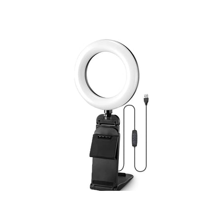 LED Selfie Light Usb Rechargeable With Phone Holder For All Phones & Laptops