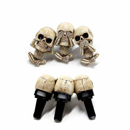 Car Clip Vent Air Freshener Freshner Fragrance Resin Skull Auto Interior Decor
