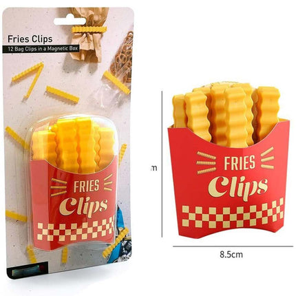 12Pcs Reusable Plastic Food Bag Sealing Clips, Kitchen Fridge & Freezer Storage