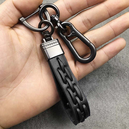 Genuine Leather Stylish Keyring Durable & Elegant Keychain for Car Keys, Home Keys and Daily Use