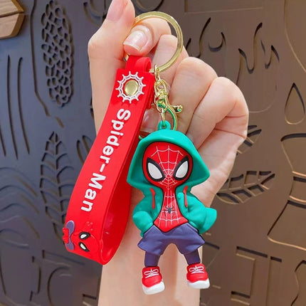 4PCS Cute 3D Figure Keychain Keyring Set, Bag Charm Pendant, Kids Novelty Gift