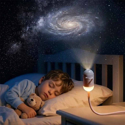 360° Galaxy Projector Night Light USB Lamp 3 Films 15 Projection Patterns