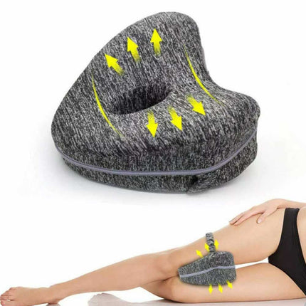 Memory Foam Leg Pillow Cushion Knee Support Pain Relief Washable Cover Bed Sofa
