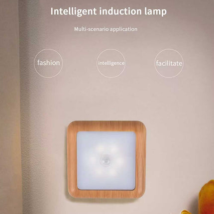Motion Sensor 6 LED Night Light Battery Powered Indoor Closet Cabinet Wall Lamp