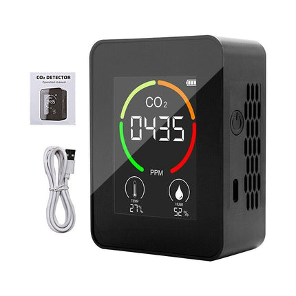 CO2 Monitor with Temperature Humidity Sensor, Air Quality Tester, CO2 Detector